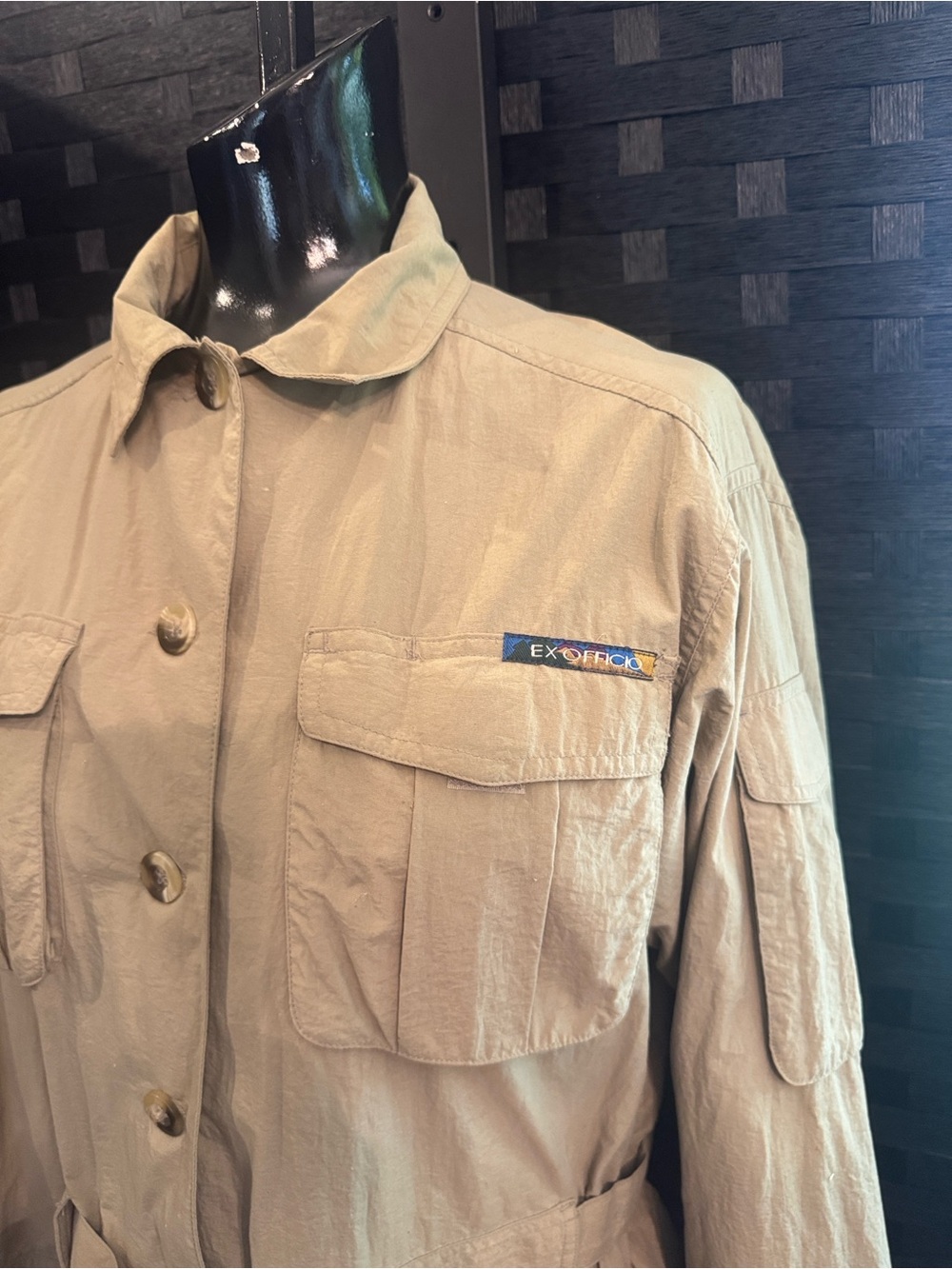 Ex Officio Outdoor Utility  Jacket Womens Sz S Tan / Khaki